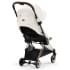 Прогулочная коляска Cybex Coya Off White с дождевиком и бампером/Rosegold