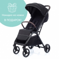 Прогулочная коляска Kidzi Breezy + накидка на ножки Black