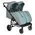 Прогулочная коляска для двойни Pituso Duocity PU 2023, Emerald Green (Изумрудно / Зеленый)