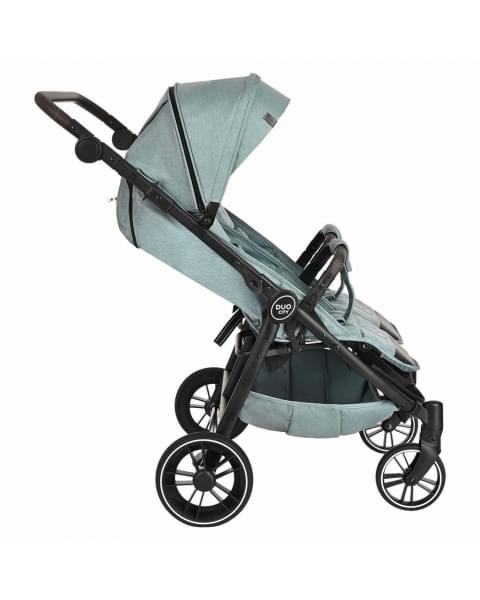 Прогулочная коляска для двойни Pituso Duocity PU 2023, Emerald Green (Изумрудно / Зеленый)
