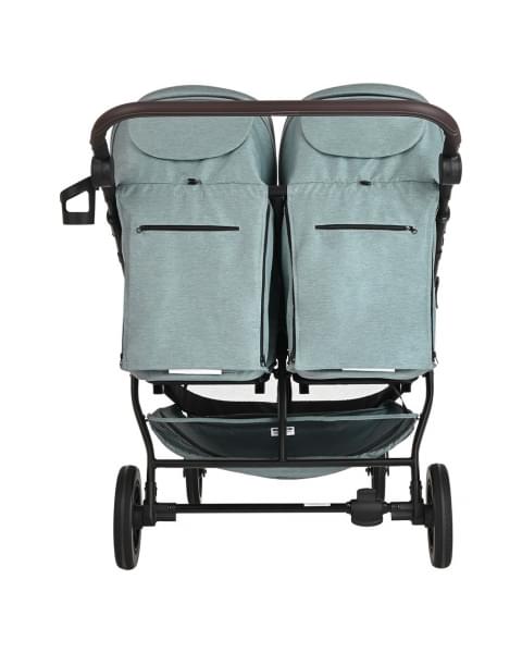 Прогулочная коляска для двойни Pituso Duocity PU 2023, Emerald Green (Изумрудно / Зеленый)