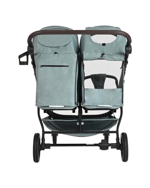 Прогулочная коляска для двойни Pituso Duocity PU 2023, Emerald Green (Изумрудно / Зеленый)