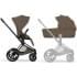 Коляска Cybex Priam V Matt Black Style Collection 2 в 1 Coconut Brown