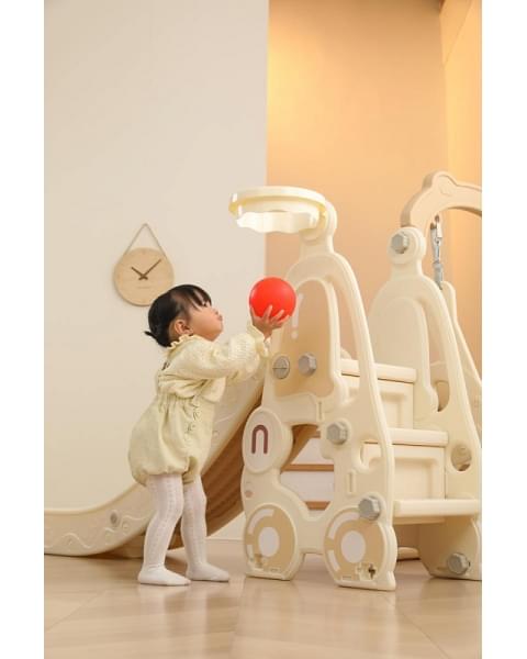 Горка с качелями UNIX Kids Car Camel