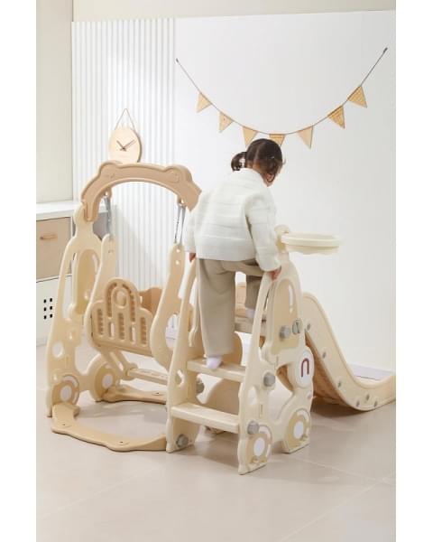 Горка с качелями UNIX Kids Car Camel