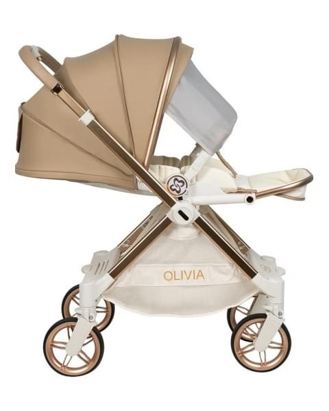 Коляска прогулочная Farfello Olivia O2b,бежевый