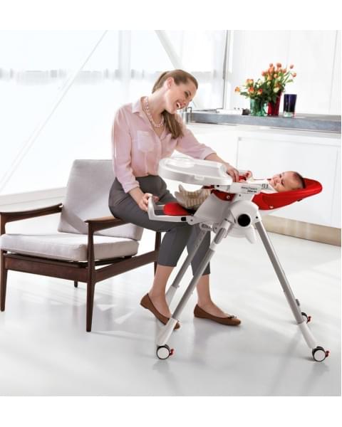 Стульчик для кормления Peg-Perego Prima Pappa Follow Me, Hi-Tech Licorice (Технологичная Лакрица)