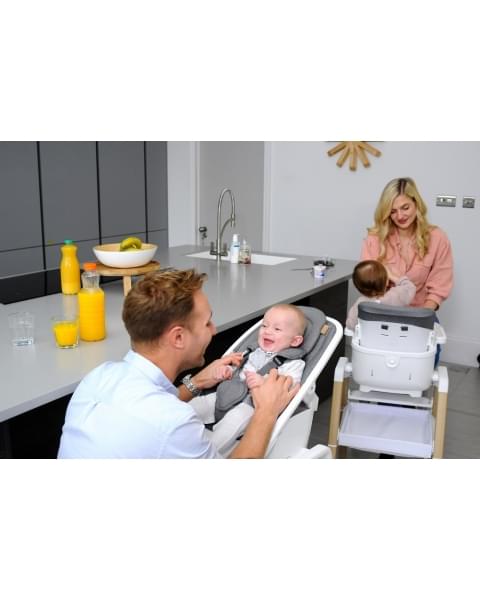 Стульчик для кормления Tutti Bambini Nova, White / Oak 611010/3511B (Белый / Дуб)