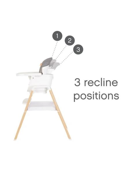 Стульчик для кормления Tutti Bambini Nova, White / Oak 611010/3511B (Белый / Дуб)