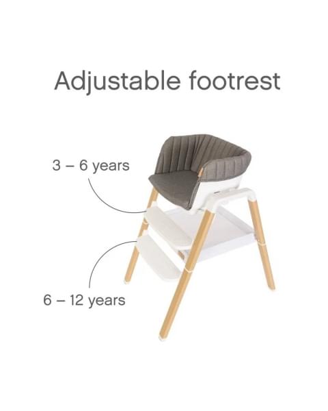 Стульчик для кормления Tutti Bambini Nova, White / Oak 611010/3511B (Белый / Дуб)