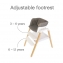 Стульчик для кормления Tutti Bambini Nova, White / Oak 611010/3511B (Белый / Дуб)