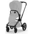 Коляска Cybex Priam V Matt Black Style Collection 2 в 1 Coconut Brown