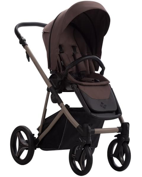 Детская коляска Bebetto Pelpasso 2 в 1 06 Kaszmir коричневый/бежевая рама
