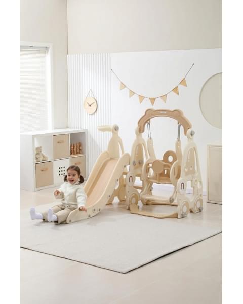 Горка с качелями UNIX Kids Car Camel