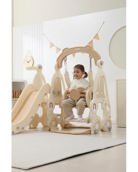Горка с качелями UNIX Kids Car Camel