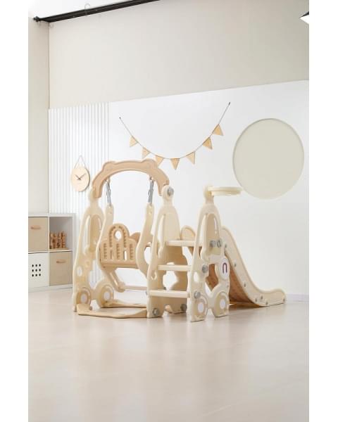 Горка с качелями UNIX Kids Car Camel