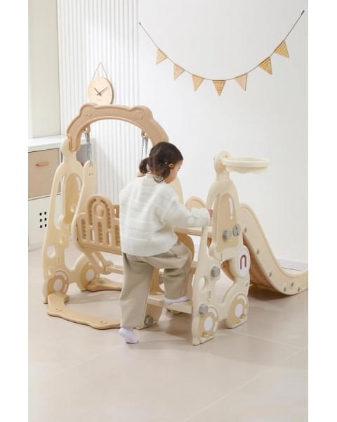 Горка с качелями UNIX Kids Car Camel