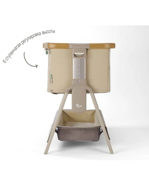Колыбель приставная Tutti Bambini CoZee Air 2 с колесами Toasted Oak/Sand
