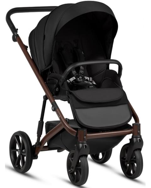 Детская коляска Tutis Viva 6 Plus Essential 3 в 1 с автокреслом Elo Lux EduSky Black 1612070 Caviar