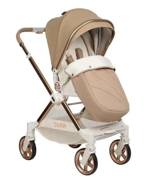 Коляска прогулочная Farfello Olivia O2b,бежевый