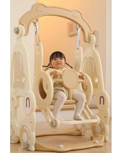 Горка с качелями UNIX Kids Car Camel
