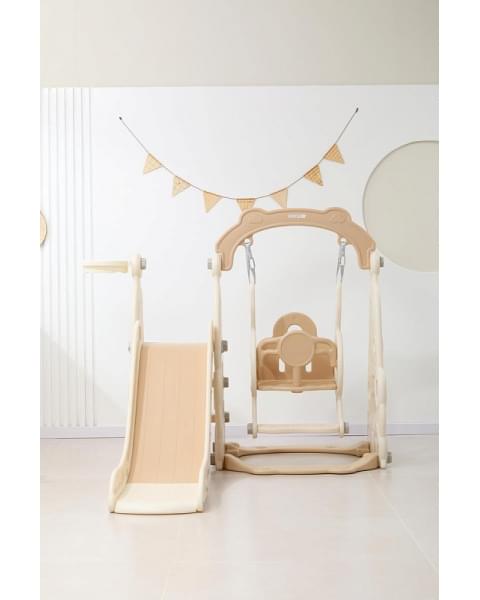 Горка с качелями UNIX Kids Car Camel