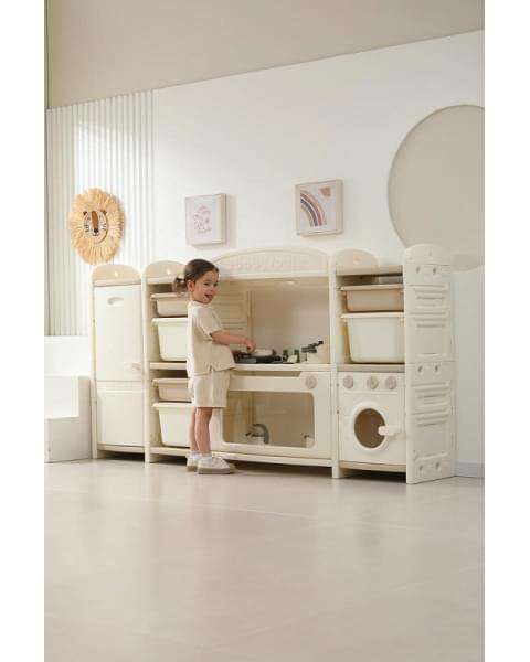 Кухня детская UNIX Kids Cook & Store 6 ящиков Camel