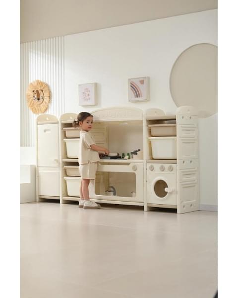 Кухня детская UNIX Kids Cook & Store 6 ящиков Camel