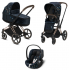 Коляска 3 в 1 Cybex Priam III Jewels of Nature шасси Rose Gold, Jewels of Nature (Темно-синий)