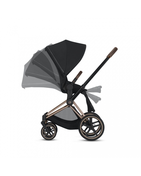 Коляска 3 в 1 Cybex Priam III Jewels of Nature шасси Rose Gold, Jewels of Nature (Темно-синий)