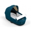 Коляска 3 в 1 Cybex Priam IV шасси Chrome Black, Mountain Blue (Синий)