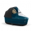 Коляска 3 в 1 Cybex Priam IV шасси Chrome Black, Mountain Blue (Синий)