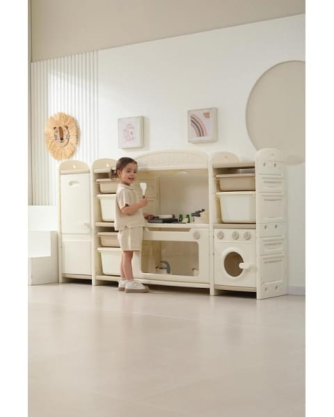Кухня детская UNIX Kids Cook & Store 6 ящиков Camel