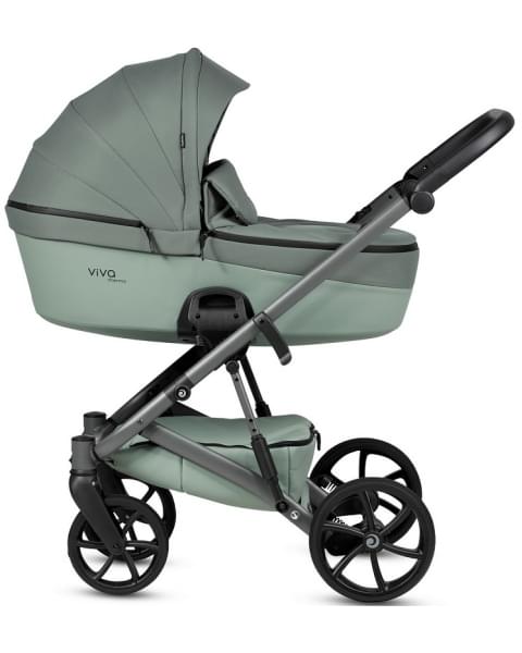 Детская коляска Tutis Viva 6 Plus Essential 3 в 1 с автокреслом Elo Lux EduSky Black 1612039 Sage