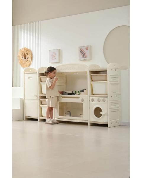 Кухня детская UNIX Kids Cook & Store 6 ящиков Camel