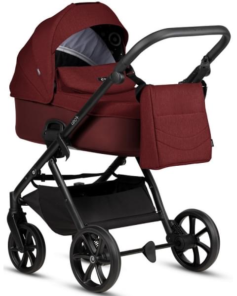 Детская коляска Tutis Leo 3 Plus 3 в 1 с автокреслом Elo Lux EduSky Black 1582220 Burgundy