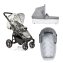 Детская коляска Gesslein S4 Air Plus 2 в 1 304100662000/662662 New York/серый меланж, св.серый