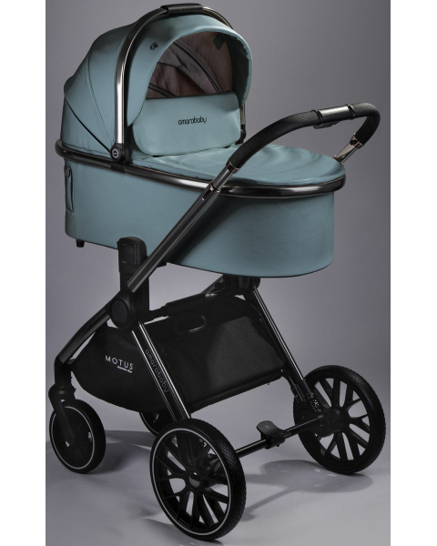 Детская коляска AmaroBaby Motus Premium Ecco 3 в 1 с автокреслом Rant Miro лагуна