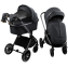 Детская коляска AmaroBaby Genius 3 в 1 с автокреслом Rant Miro серый