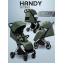Прогулочная коляска Amarobaby Handy, зеленый/серебряный