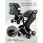 Прогулочная коляска Amarobaby Handy, зеленый/серебряный
