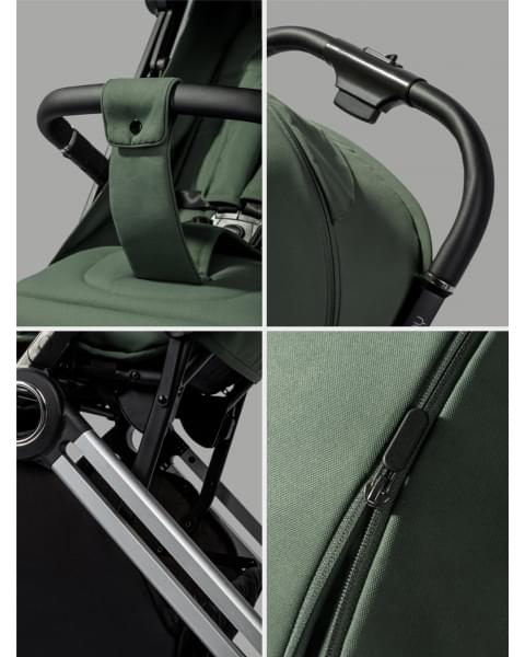 Прогулочная коляска Amarobaby Handy, зеленый/серебряный