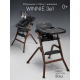 Стульчик для кормления 3 в 1 Amarobaby Winnie черный