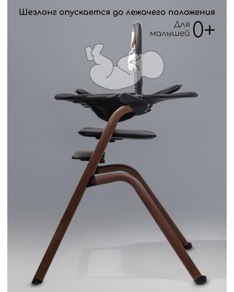Стульчик для кормления 3 в 1 Amarobaby Winnie черный