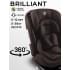 Автокресло детское AMAROBABY Brilliant ISOFIX класс D, группа 0+/1/2/3, (коричневый)