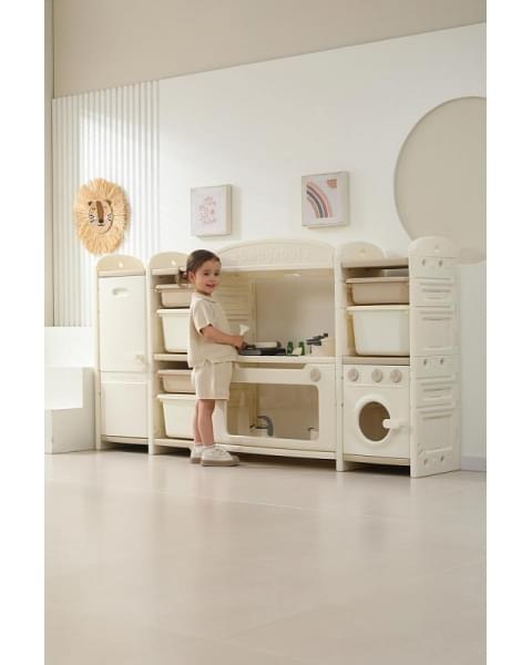Кухня детская UNIX Kids Cook & Store 6 ящиков Camel