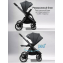 Детская коляска AmaroBaby Genius 3 в 1 с автокреслом Rant Miro серый
