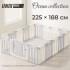 Манеж UNIX Kids Ocean 225x188 см Grey