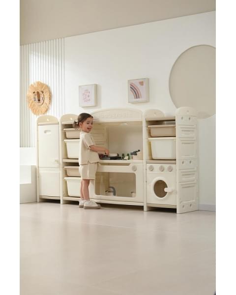 Кухня детская UNIX Kids Cook & Store 6 ящиков Camel