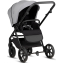 Детская коляска 3 в 1 Tutis Leo 3+ с автокреслом Beno Black (068) Warm Grey